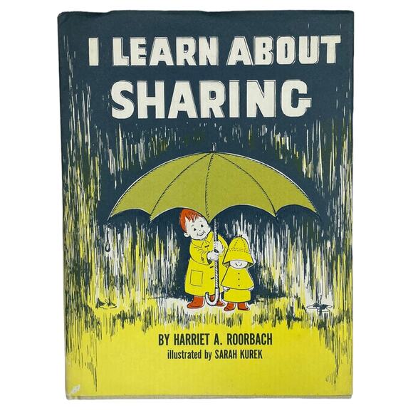 I Learn About Sharing Childrens Book Vintage 1968 Harriet Roorbach Illustrated - Picture 1 of 15